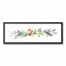 Watercolor Christmas Garland 12x36 Black Framed Canvas