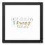 Hot Cocoa & Fuzzy Socks 12x12 Black Framed Canvas