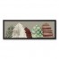 Patterned Christmas Trees 12x36 Black Framed Canvas