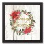 Season Greetings Wreath 12x12 Black Framed Canvas
