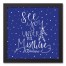 See you Under the Mistletoe 12x12 Black Framed Canvas