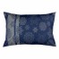 Blue And Silver Striped Snowflake 38x22 King Sham