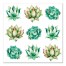Watercolor Succulents 24x24 Outdoor Canvas Wall Art