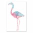 Colorful Watercolor Flamingo 12x18 Outdoor Canvas Wall Art
