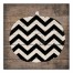 Chevron Pumpkin 20x20 Canvas Wall Art