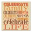 Celebrate Family 16x16 Canvas Wall Art