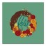 Fall Wreath 16x16 Canvas Wall Art