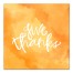 Give Thanks Watercolor 16x16 Canvas Wall Art