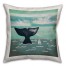 Whale Tail 16x16 Throw Pillow