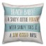 Beach Baby 16x16 Throw Pillow