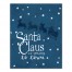 Blue Santa Claus is Coming to Town 16x20 Canvas Wall Art