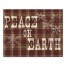 Plaid Peace on Earth 20x16  Canvas Wall Art