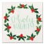 O Holy Night Holly Wreath 20x20 Canvas Wall Art