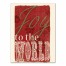 Red and Gold Joy to the World 18x24 Canvas Wall Art