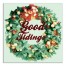 Good Tidings Wreath 20x20 Canvas Wall Art