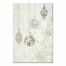 Poinsettia and Ornaments 24x36 Canvas Wall Art