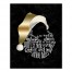 Gold and Black Santa Claus 16x20 Canvas Wall Art