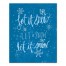 Blue Let It Snow 16x20 Canvas Wall Art