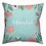 Floral Wreath 16x16 Personalized Throw Pillow