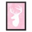 Polka Dot Deer Head 12x18 Canvas Image Box