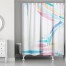 Colorful Brush 71x74 Shower Curtain