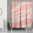 Teal Swirl 71x74 Shower Curtain
