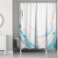 Colorful Swoops 71x74 Shower Curtain