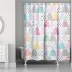 Watercolor Scales 71x74 Shower Curtain