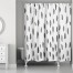 Grey Paint Dab 71x74 Shower Curtain