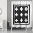 Swiss Cross Block 71x74 Shower Curtain