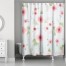 Pink Watercolor Florals 71x74 Shower Curtain