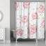 Watercolor Roses 71x74 Shower Curtain
