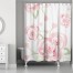 Large Watercolor Roses 71x74 Shower Curtain