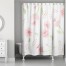 Light Watercolor Buds 71x74 Shower Curtain