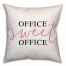 Office Sweet Office 16x16 Throw Pillow