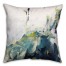 Blue Green Abstract 16x16 Throw Pillow