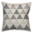 Gray Triangles 16x16 Throw Pillow