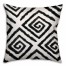 Black Watercolor Geo 16x16 Throw Pillow