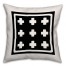 Swiss Cross Block 16x16 Throw Pillow