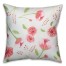 Dark Watercolor Buds 16x16 Throw Pillow