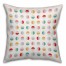 Colorful Semi-Circles 16x16 Throw Pillow