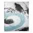Teal Marble Splatter Throw Blanket