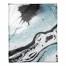 Teal Marble Swirl Throw Blanket