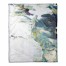 Blue Green Abstract  Throw Blanket