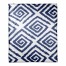 Indigo Watercolor Geo Throw Blanket