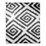 Black Watercolor Geo Throw Blanket