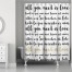 All You Need is Love Languages 71x74 Shower Curtain
