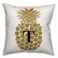 Golden Pineapple 18x18 Personalized Throw Pillow