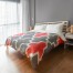 Coral And Grey Quatrefoil Duvet Cover