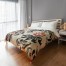 Black And Red Ikat Duvet Cover